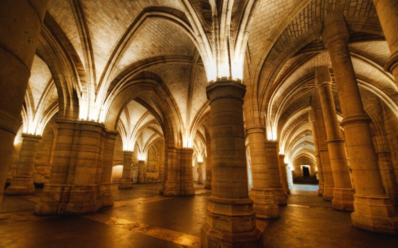 Stone Vaulted Ceiling — Brown