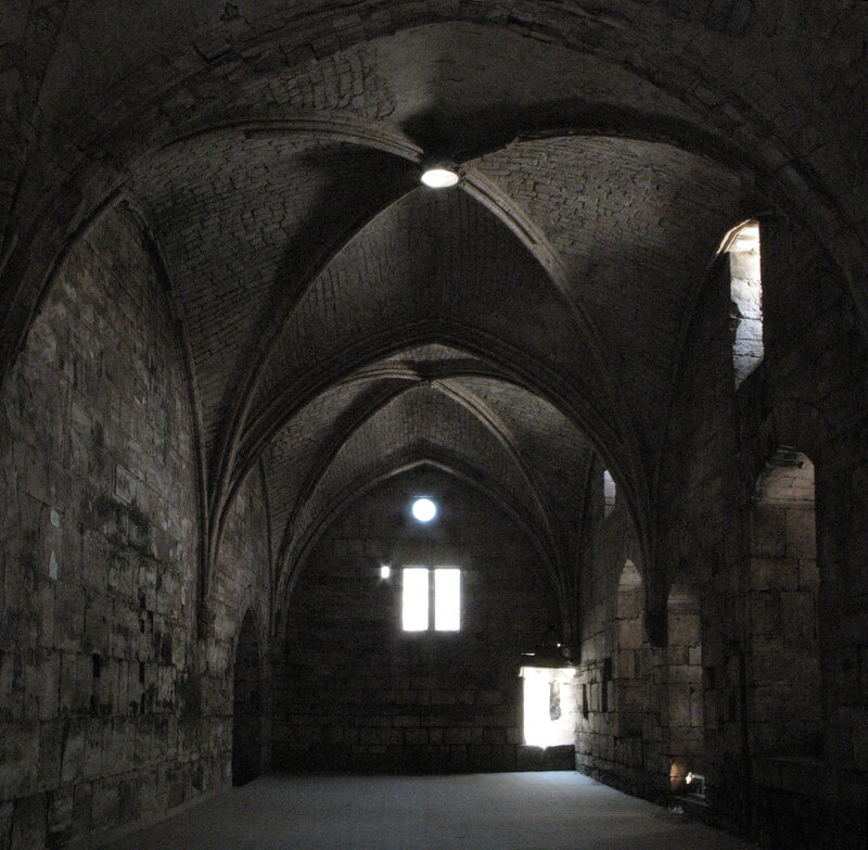 Stone Vaulted Corridor — Gray
