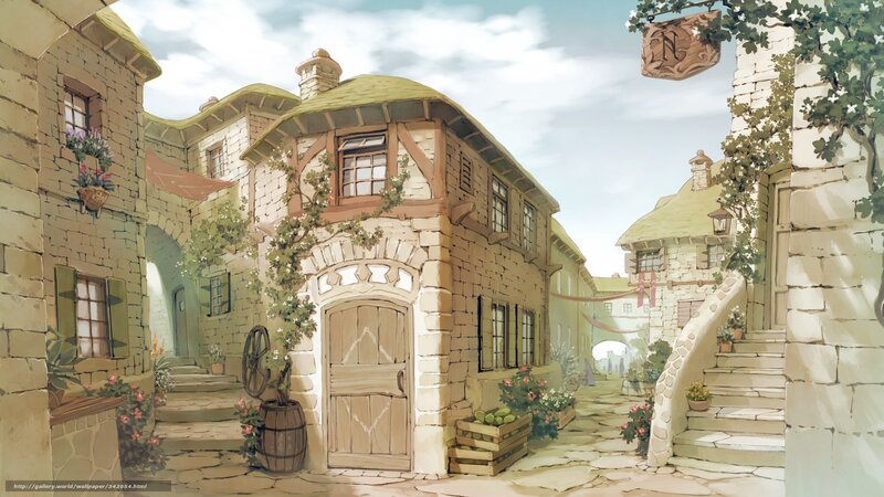 Stone Village Street — Beige