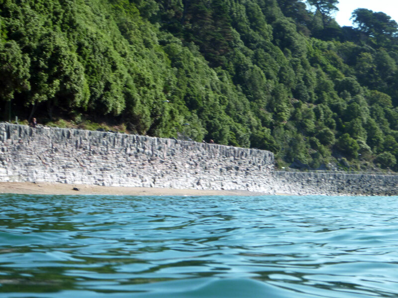 Stone Wall by Water