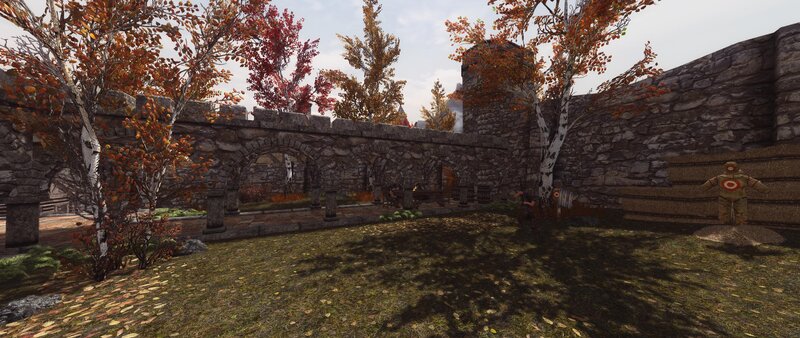 Stone Wall Courtyard