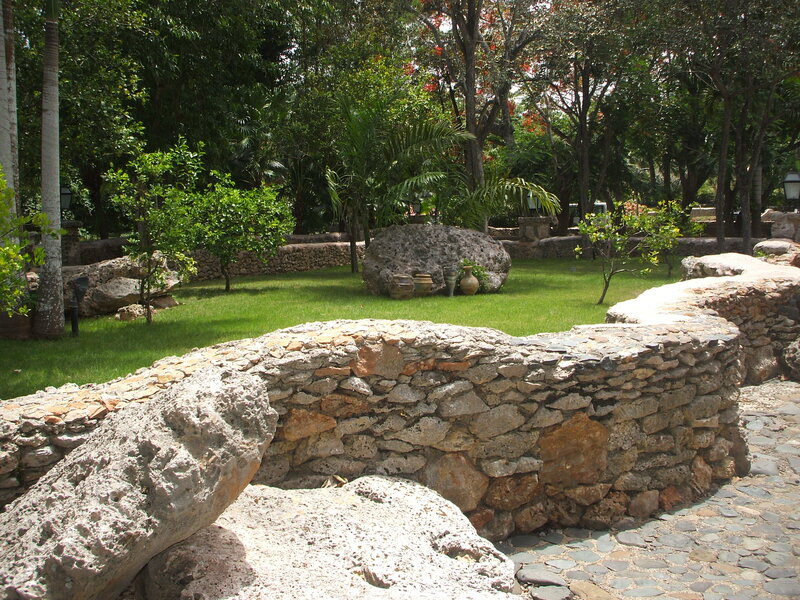 Stone Wall in Garden