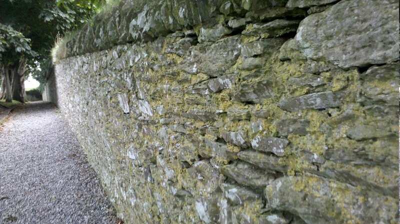 stone wall path scene