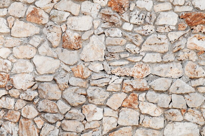 Stone Wall Texture — Beige, Neutral, Photograph