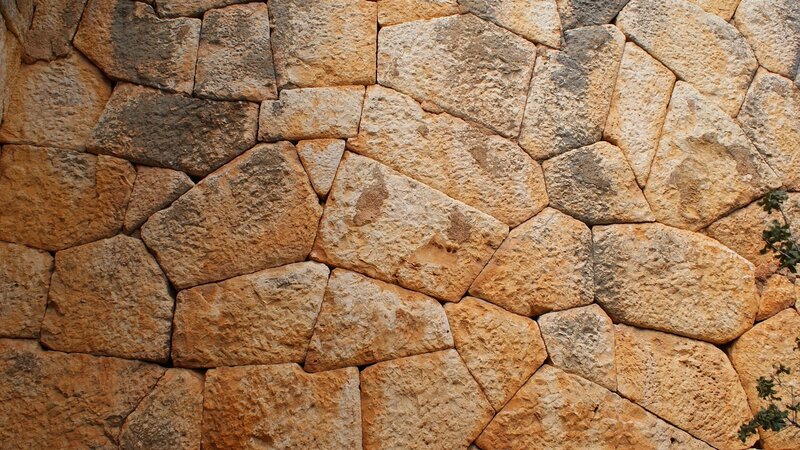 Stone Wall Texture — Beige
