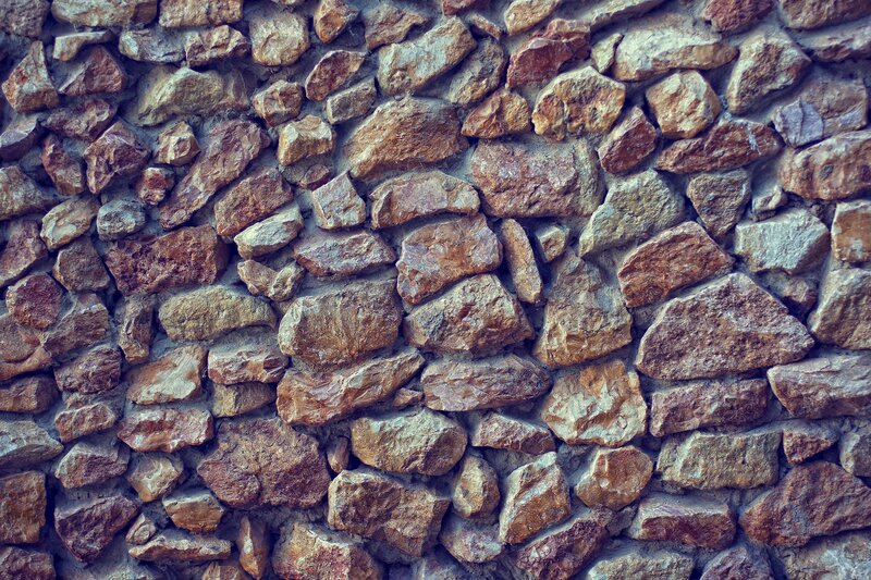 Stone Wall Texture — Brown, Neutral, Photograph, Stones, Mortar