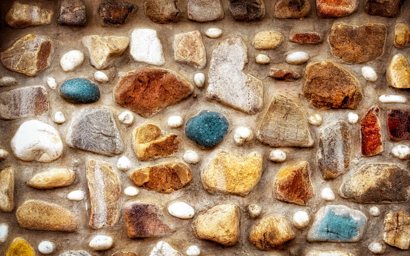 Stone Wall Texture — Brown, Textured, Photograph