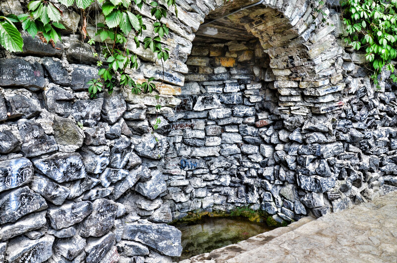 Stone Wall with Archway