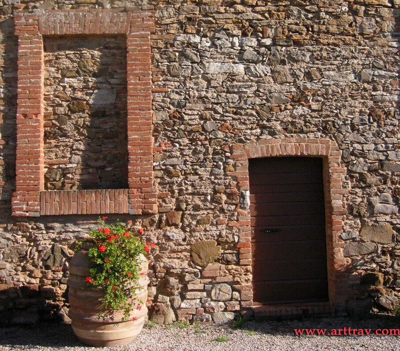 Stone Wall with Door