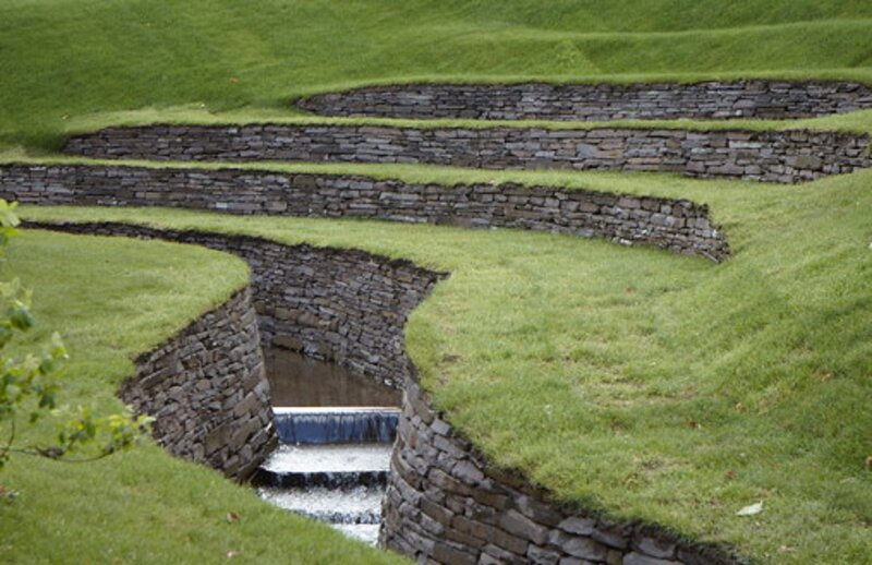 Stone-walled Water Channel
