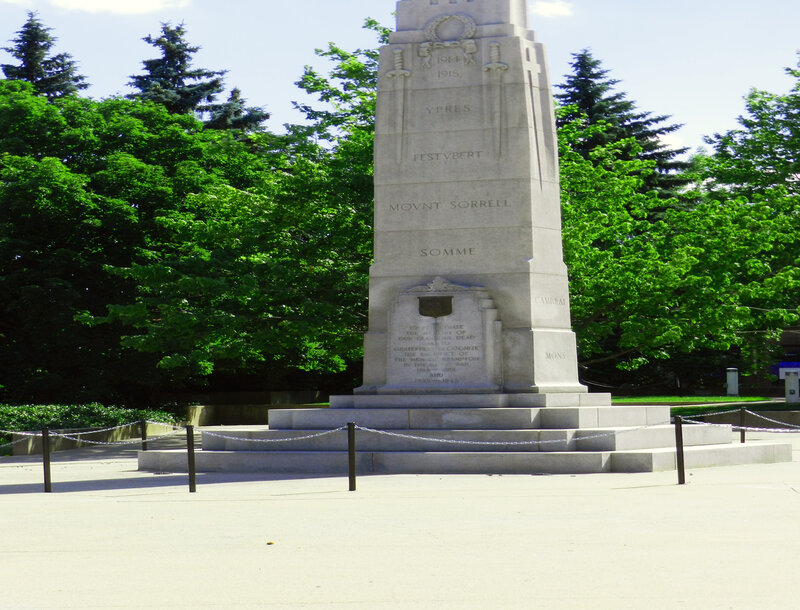 Stone War Memorial — Gray