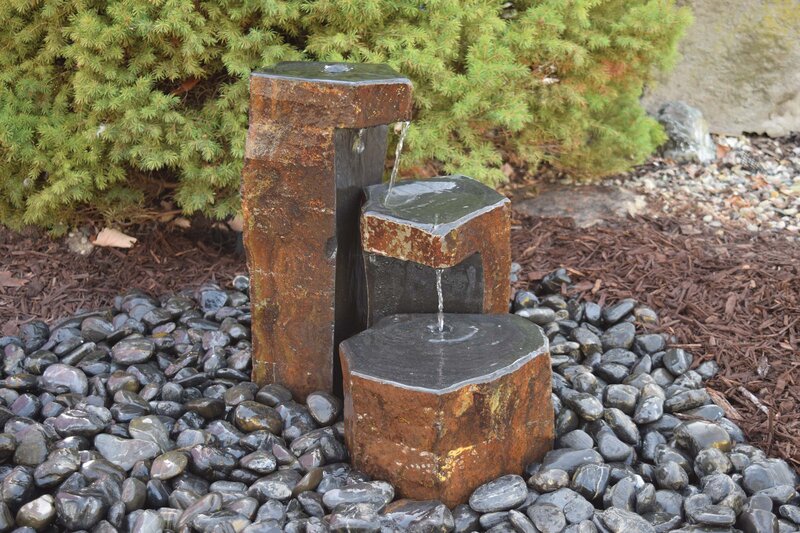 Stone Water Fountain — Brown