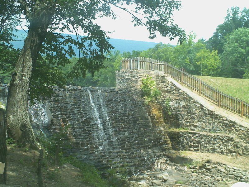 Stone Waterfall Structure