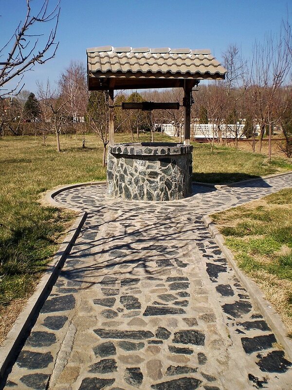 Stone well in a park