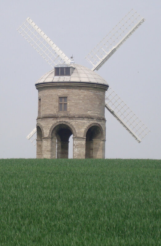 Stone Windmill on Hill — Green