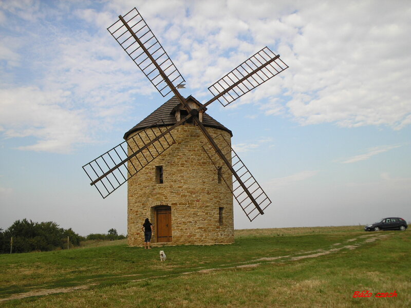 Stone Windmill on Hill