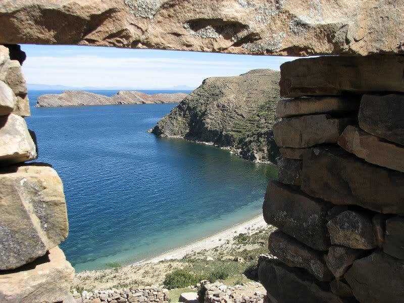 Stone Window View of Lake