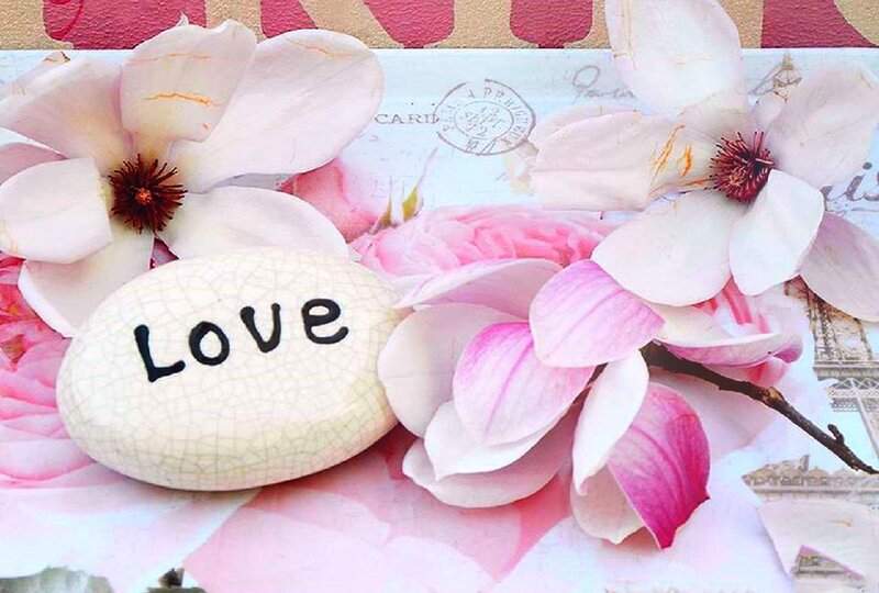 Stone with Love Text