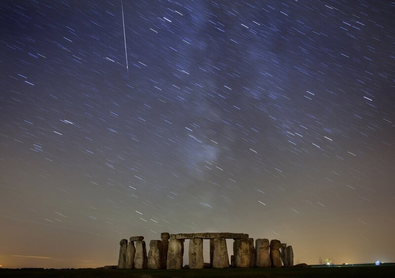 Stonehenge at Night — Blue