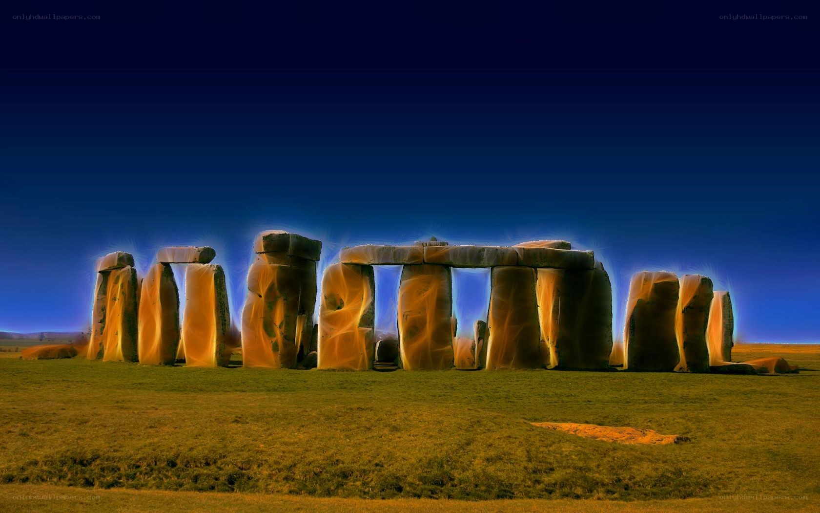 Stonehenge at night