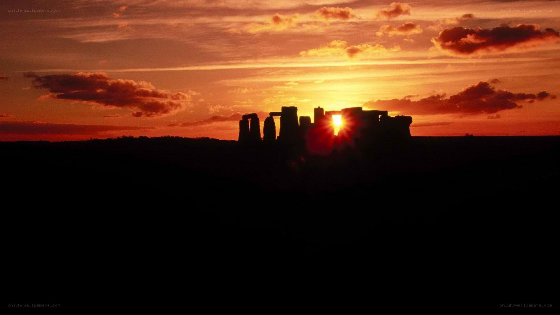 Stonehenge at sunset