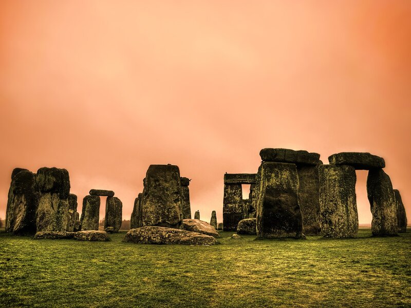 Stonehenge at sunset