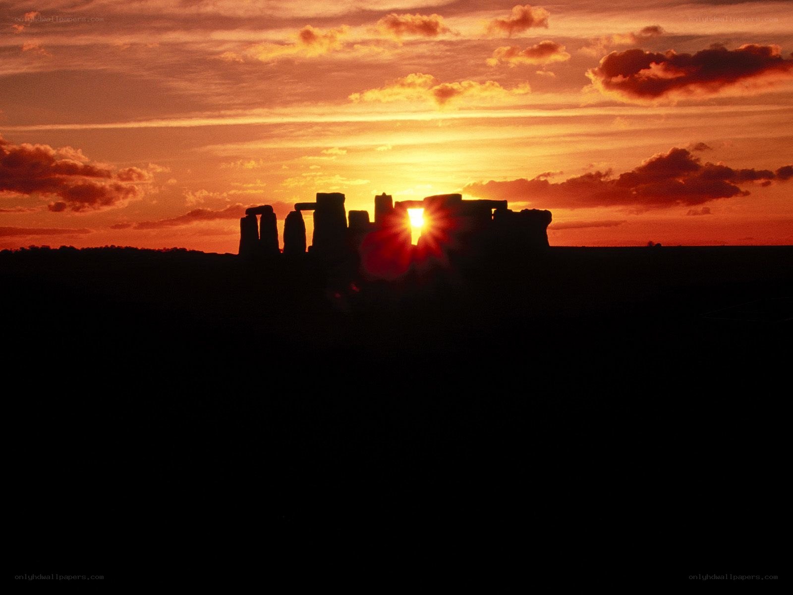 Stonehenge at sunset