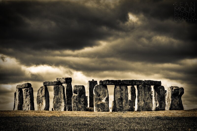 Stonehenge Monument — Brown, Dramatic