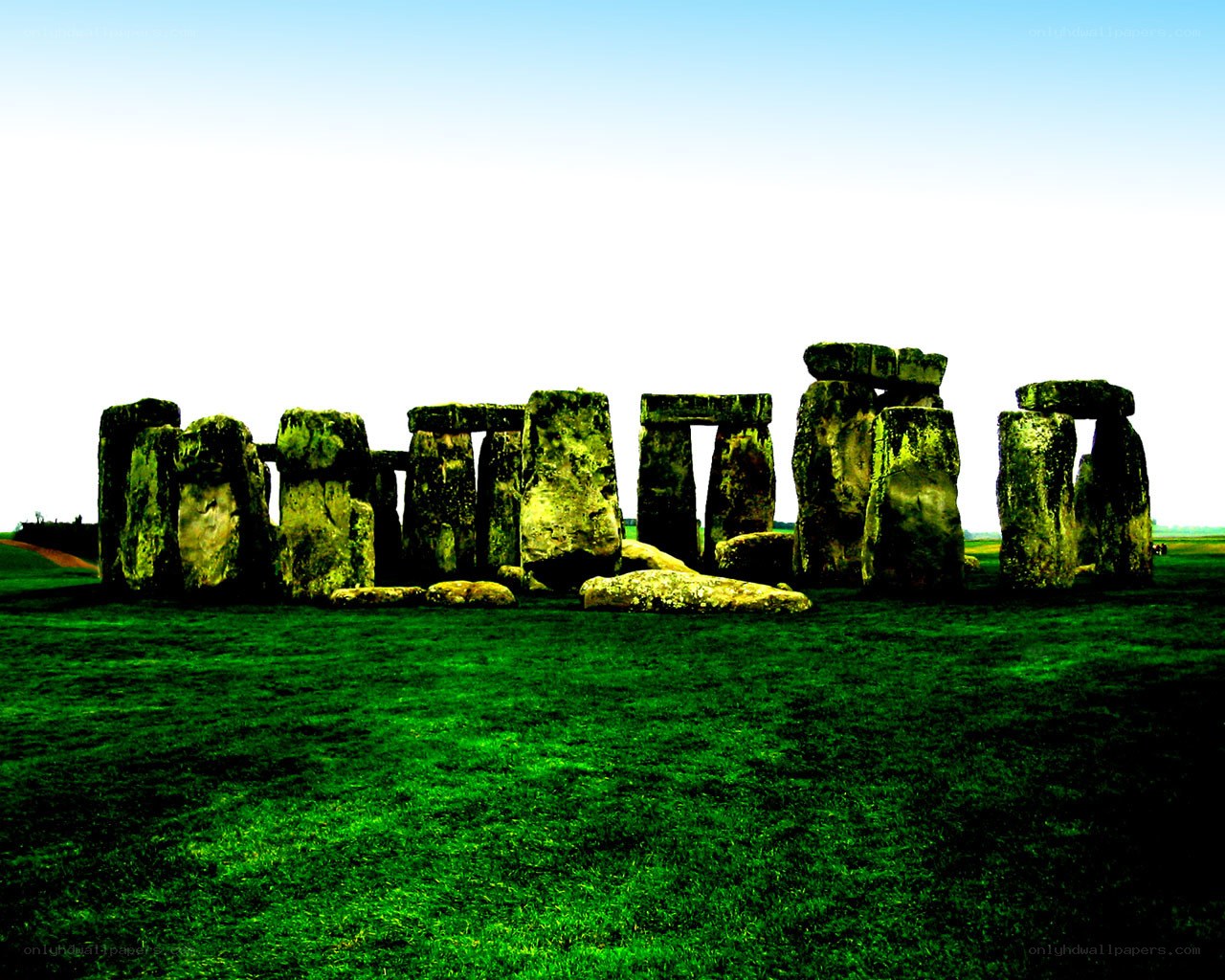 Stonehenge on a clear day