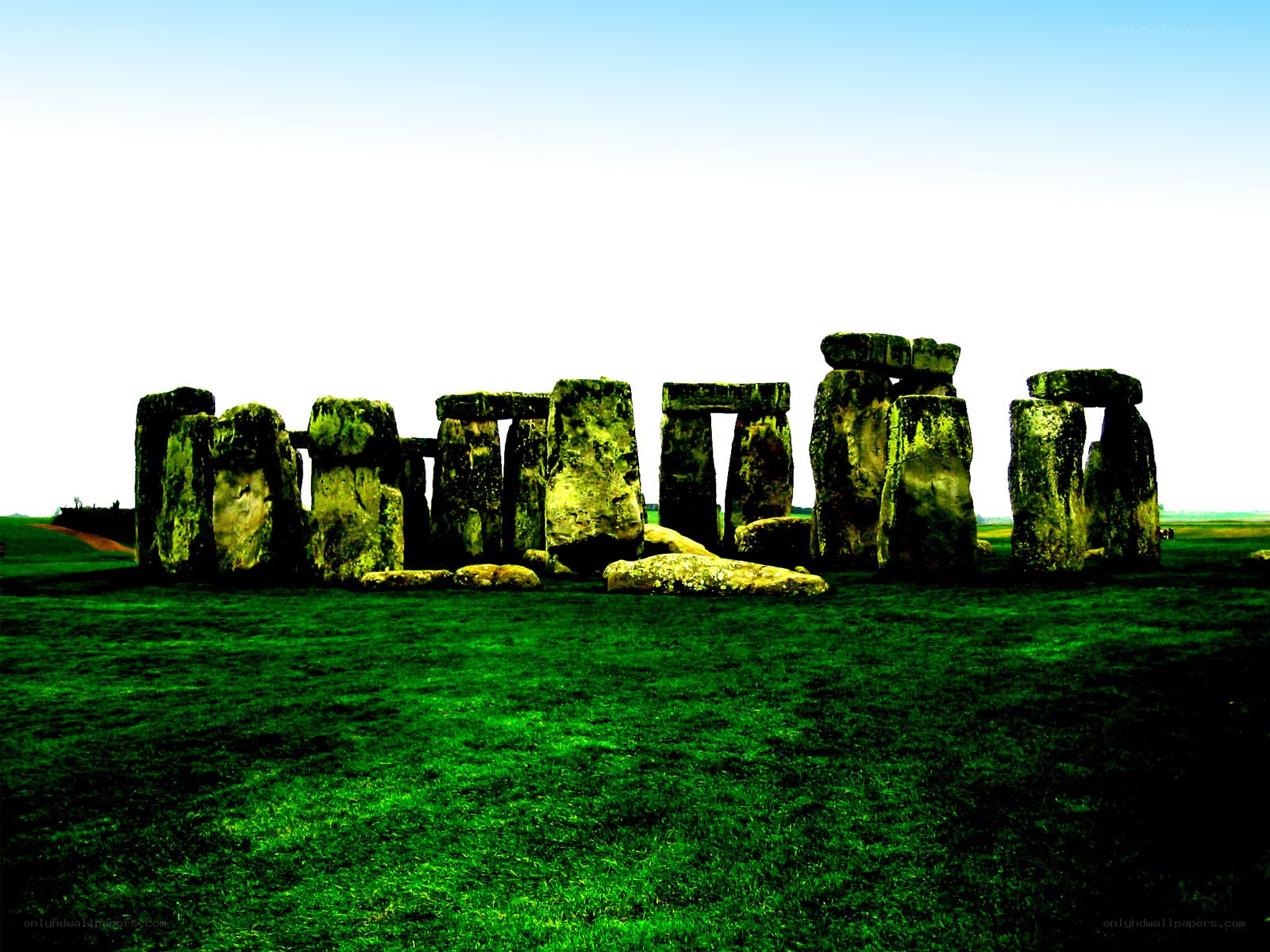 Stonehenge on a clear day