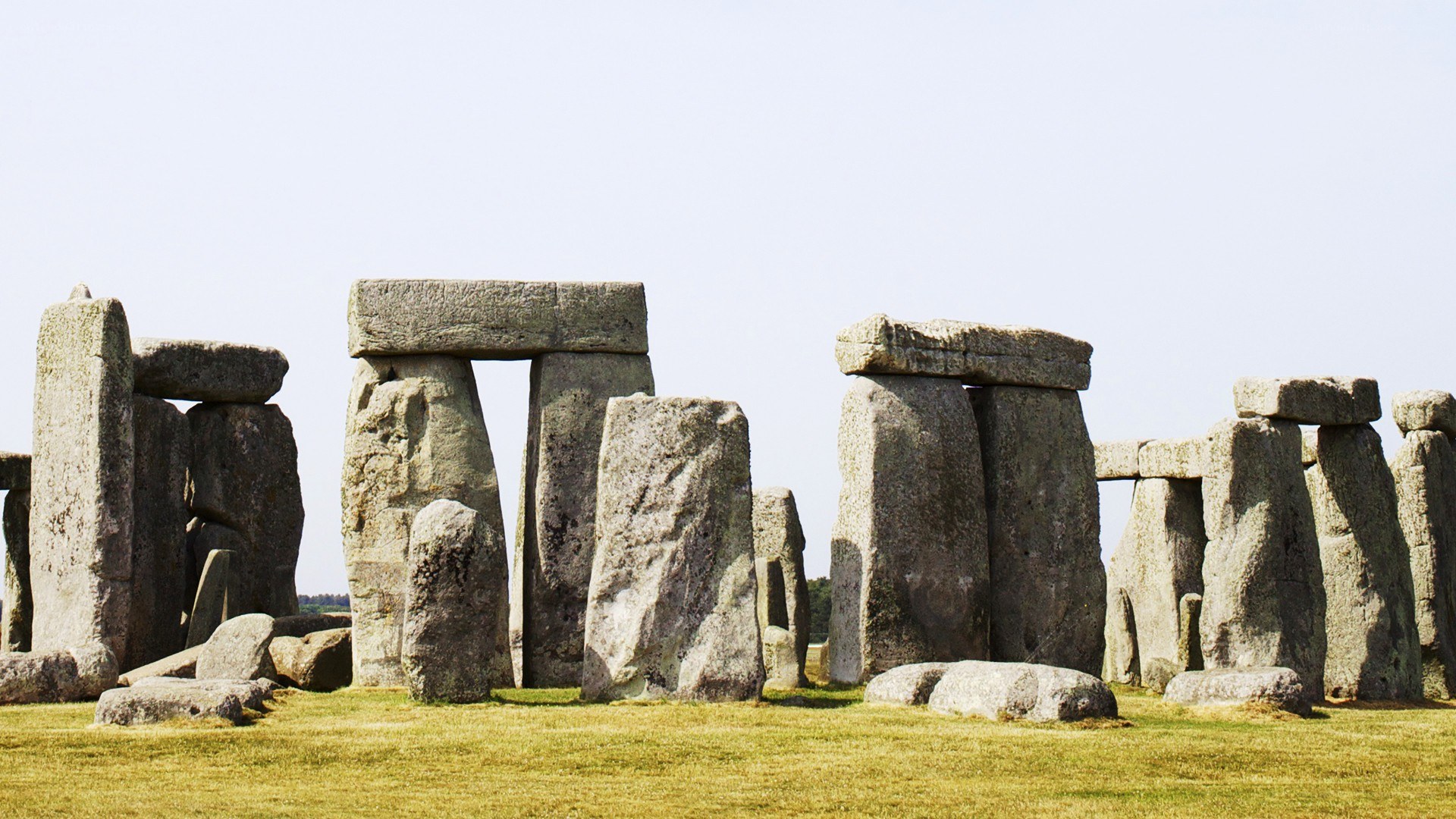 Stonehenge on a sunny day