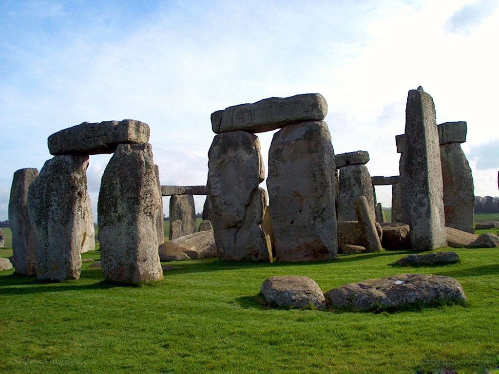 Stonehenge on a sunny day