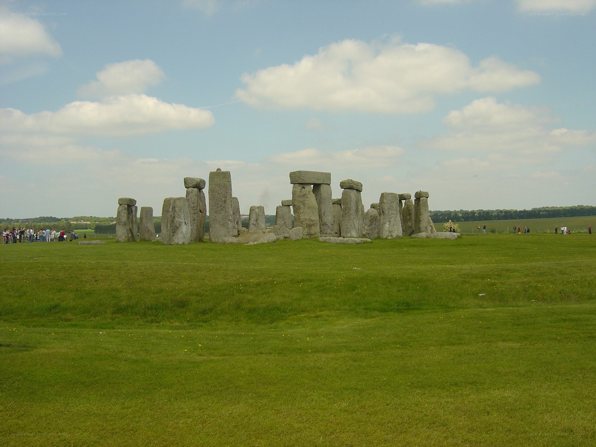Stonehenge on a sunny day