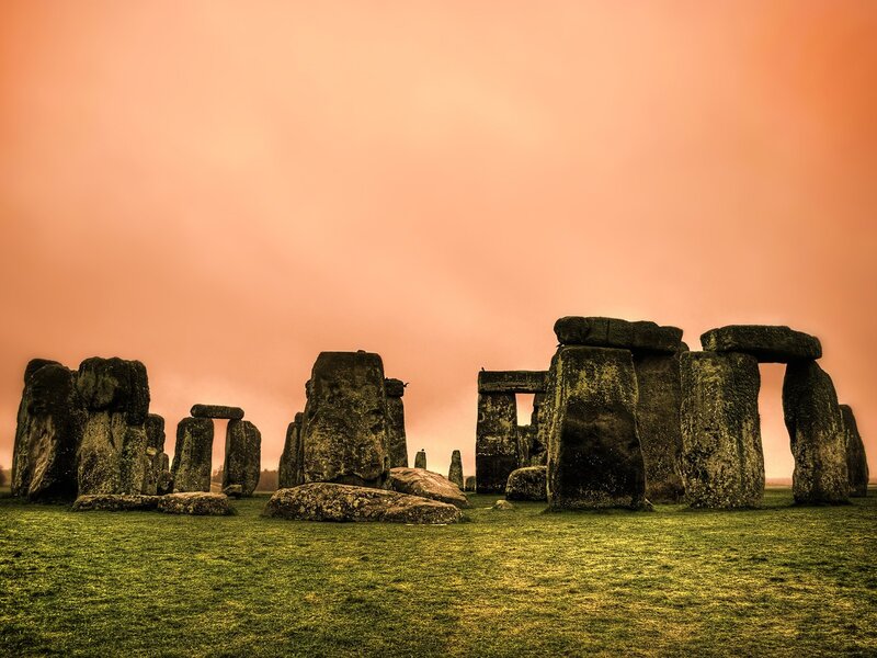 Stonehenge Stones — Orange