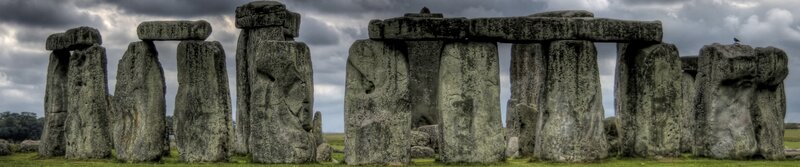 Stonehenge under a cloudy sky