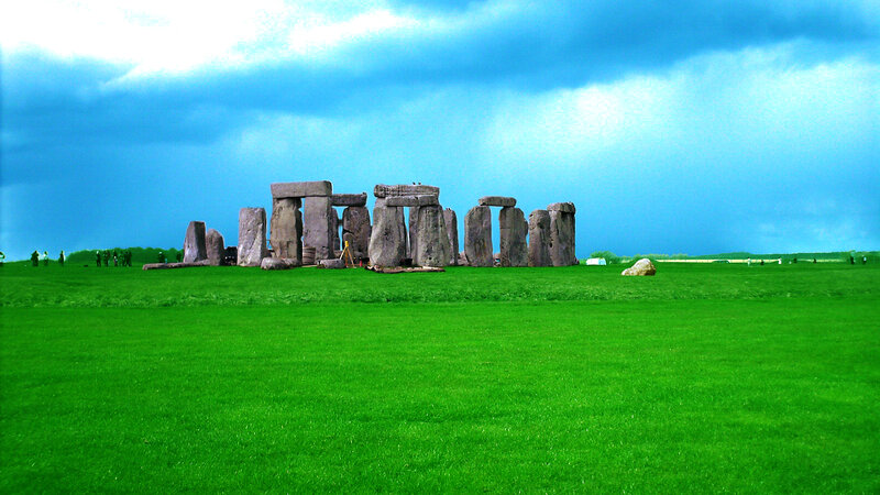 Stonehenge under a dramatic sky