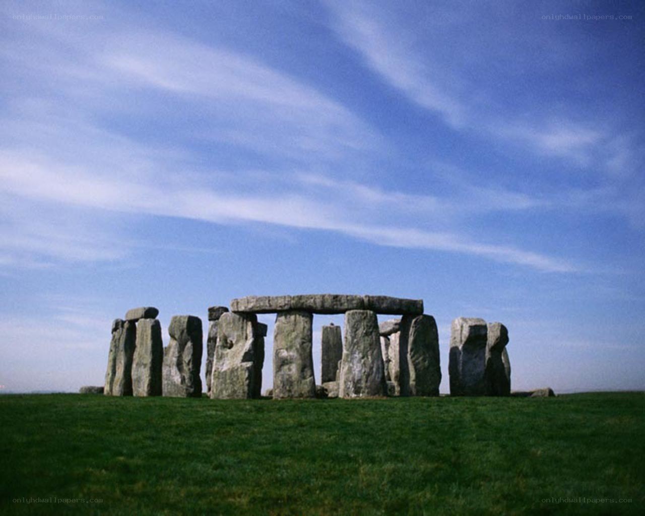 Stonehenge under blue sky