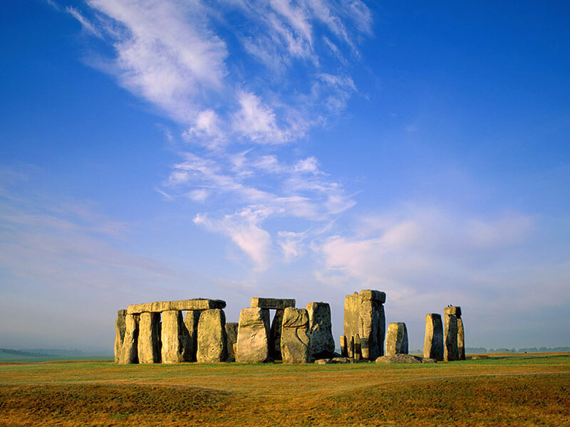 Stonehenge under blue sky