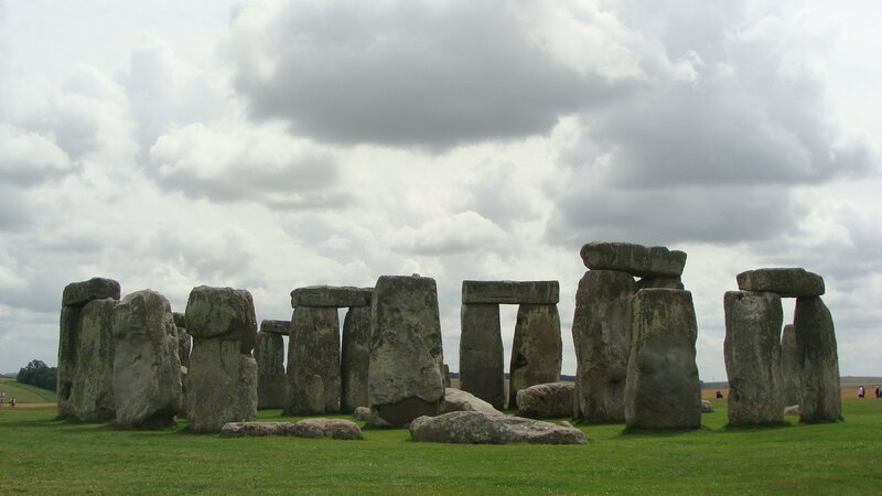 Stonehenge under cloudy sky