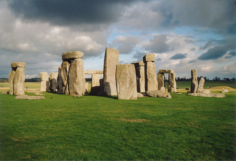 Stonehenge under cloudy sky