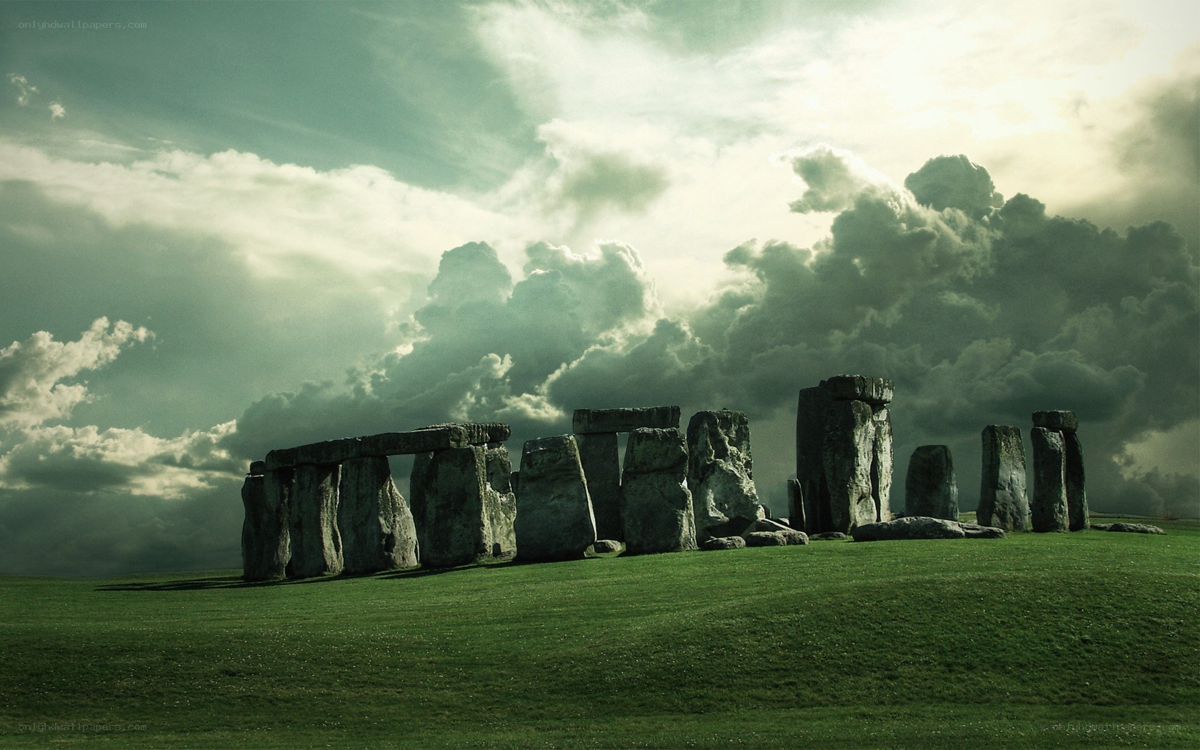 Stonehenge under dramatic sky