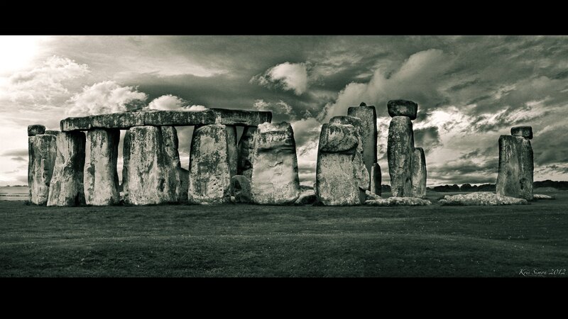Stonehenge under dramatic sky