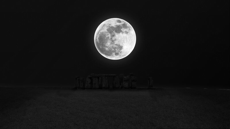 Stonehenge under Full Moon