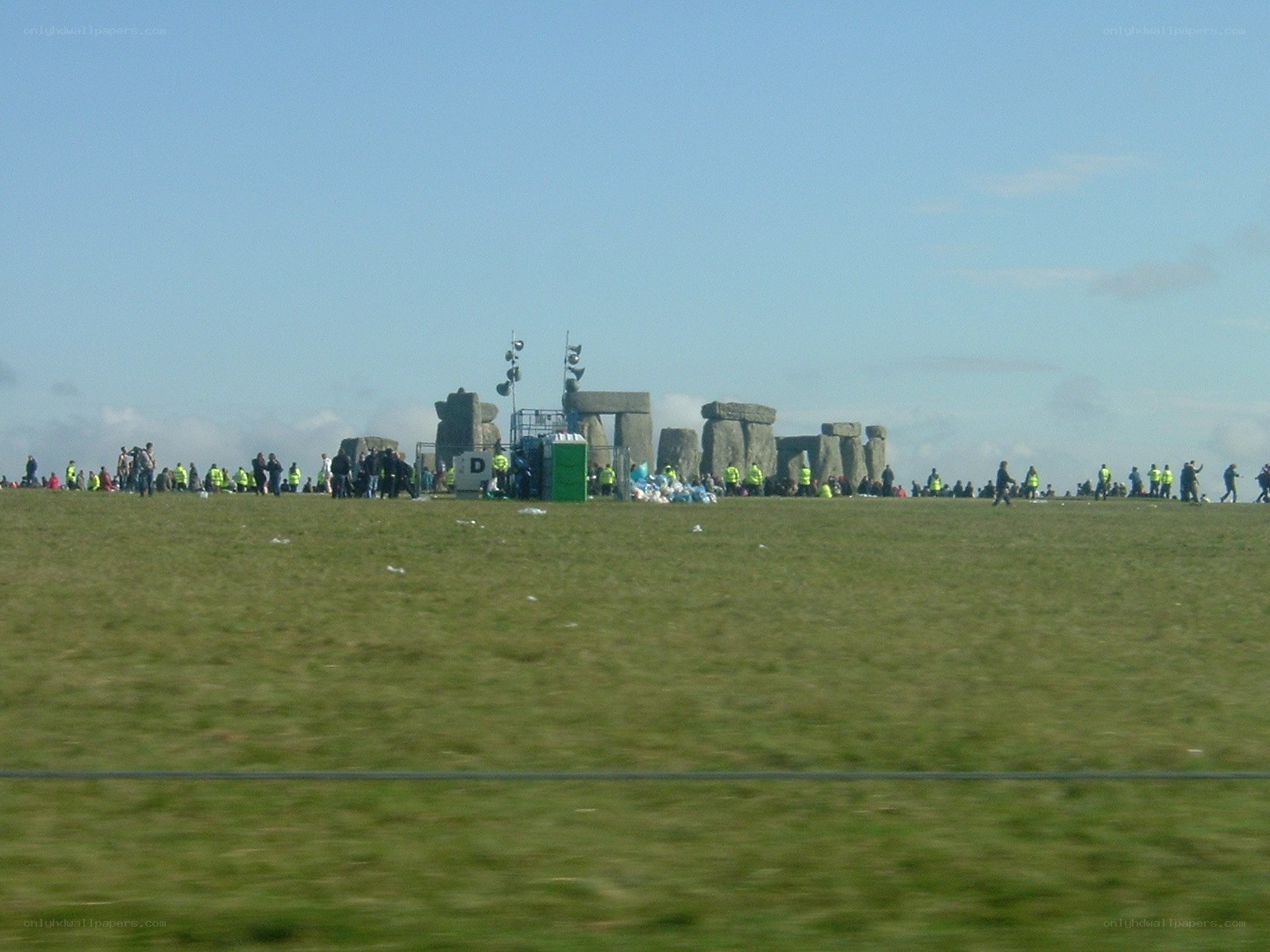 Stonehenge with visitors