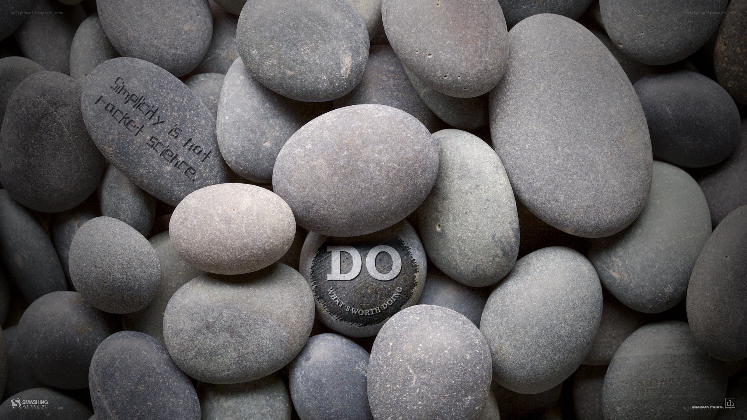 stones with inspirational quotes