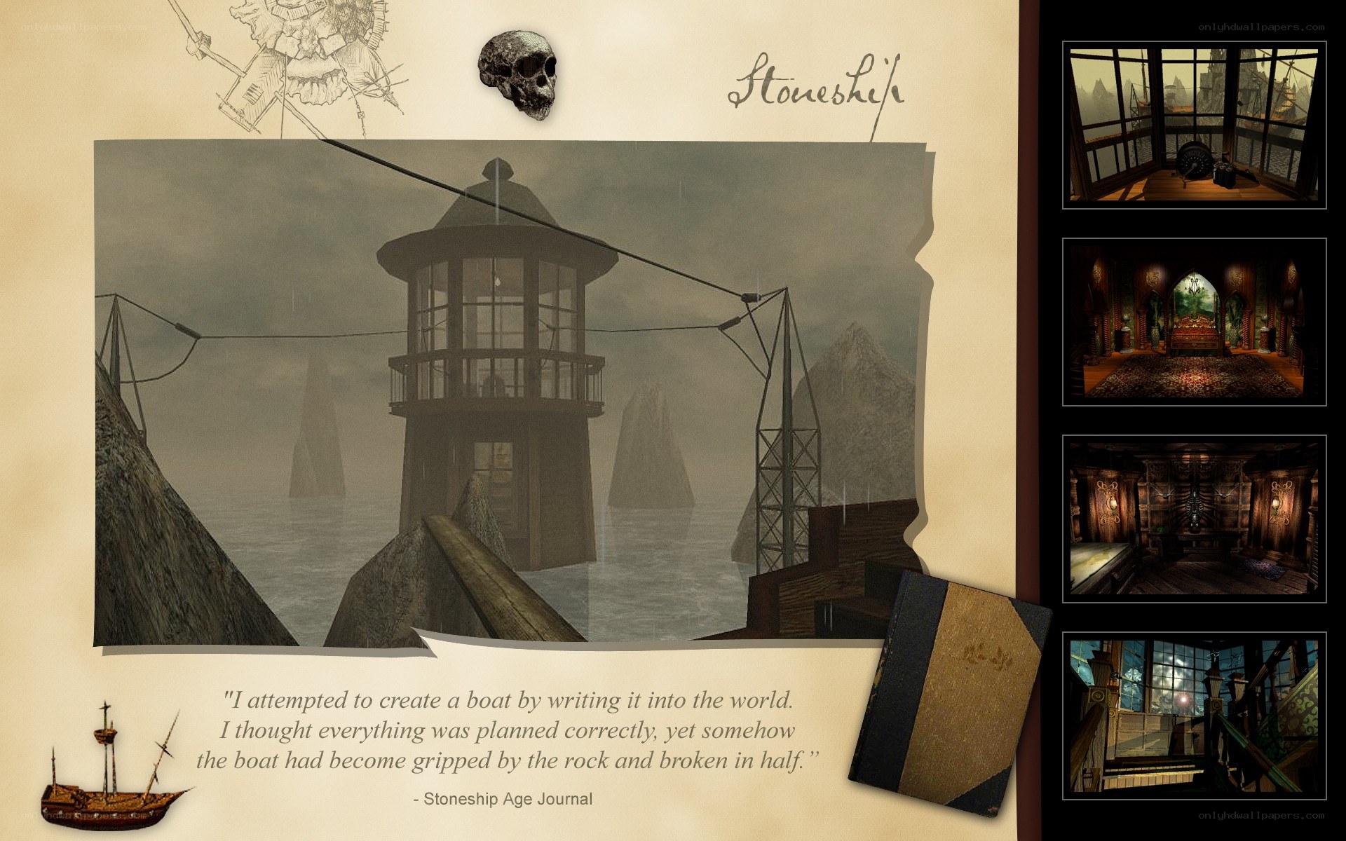 Stoneship game concept art