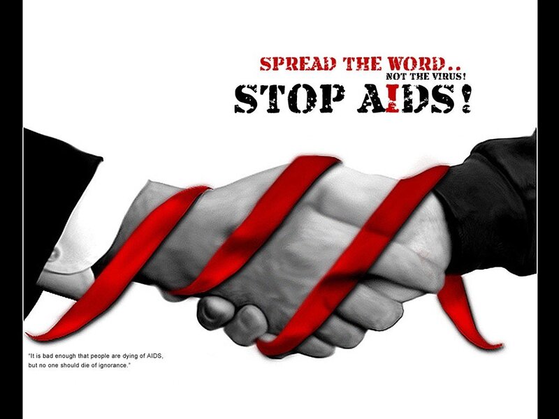Stop AIDS awareness poster