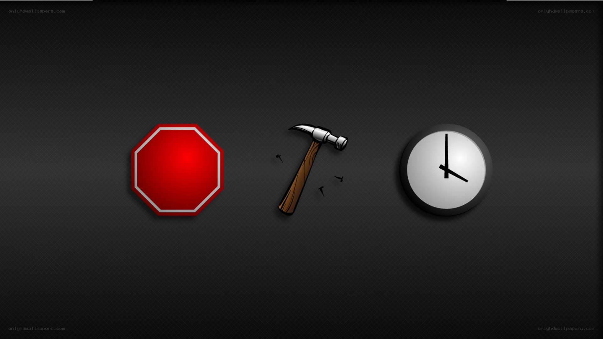stop hammer clock icons
