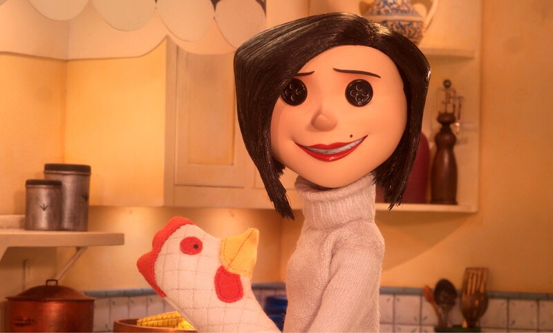 stop-motion character in kitchen