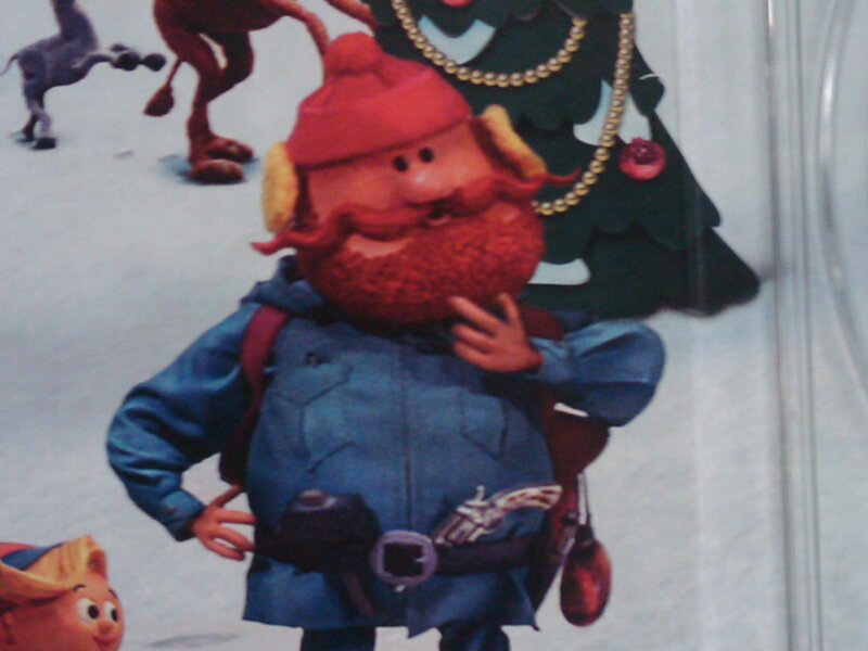 stop-motion character with red beard